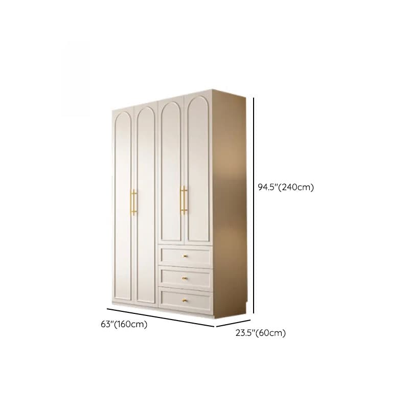 Chalk Modern Wooden Standalone Almirah with 3-Drawer/6-Drawer, Soft Close Door, and Interior Shelves - image 13