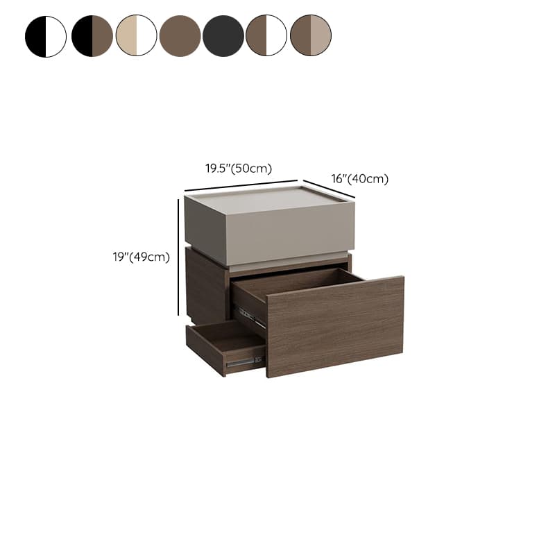 Organic Modern Nightstand With Drawer Organization and 3 Drawers in Real Wood - image 14