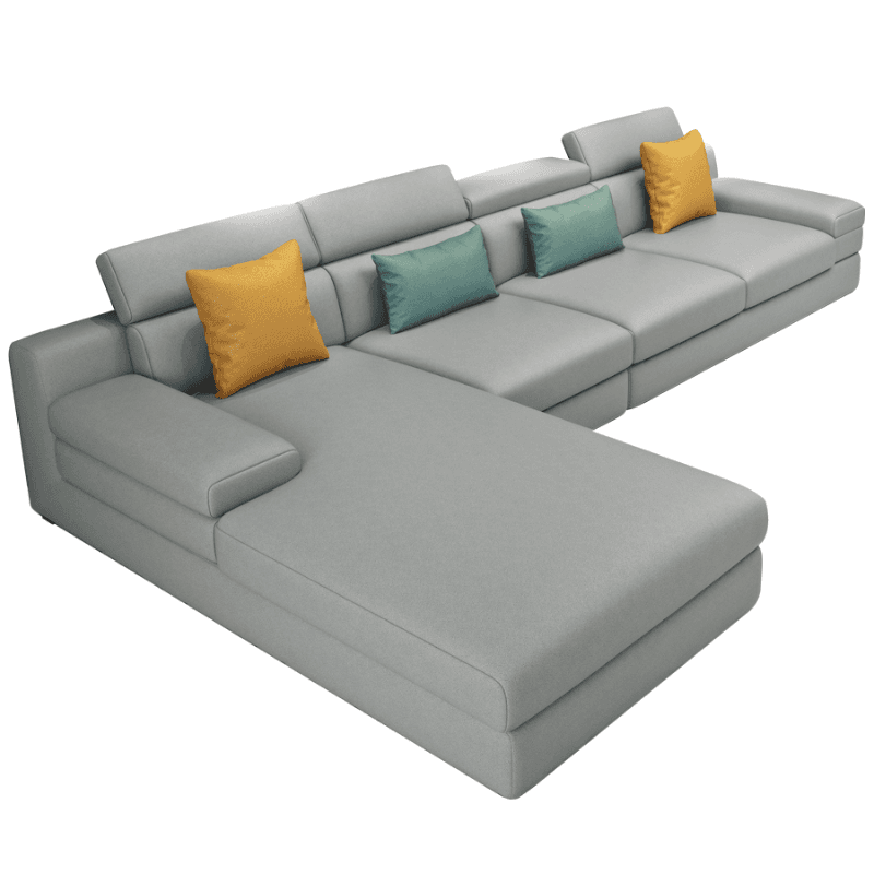 L-Shape Sofa Chaise with Left Hand Facing Orientation, Standard Foam Seat, Adjustable Headrest, and Concealed Support - image 10