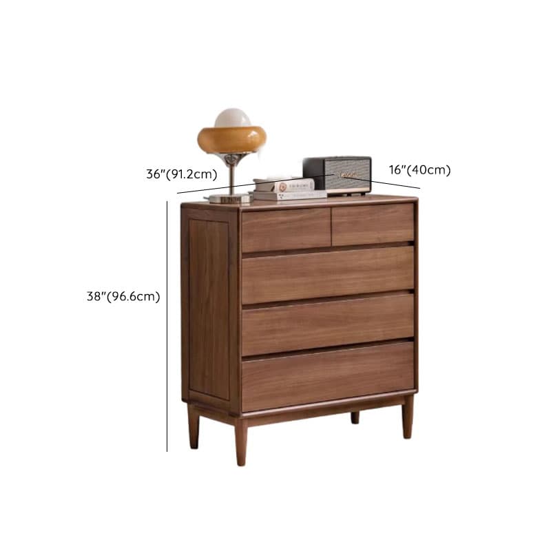 Modish Horizontal/Vertical Cocoa Double Dresser/Lingerie Chest in Raw Wood with 5 Drawers/7 Drawers/6 Drawers - image 12