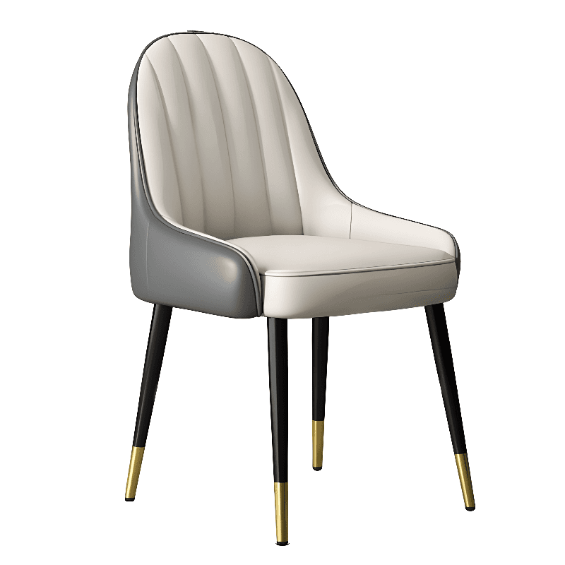 Secure Gilded Framed Armless Chair with Foot Pads for Dinette - image 21