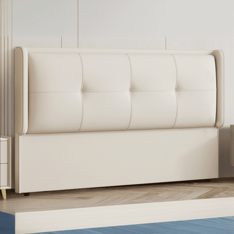 Simplistic Style Wingback Headboard with No Distressing, Piled Tufted Rectangular Shape for King/Queen/Full Bed, Featuring Sponge Upholstery and Standard Height - image 5