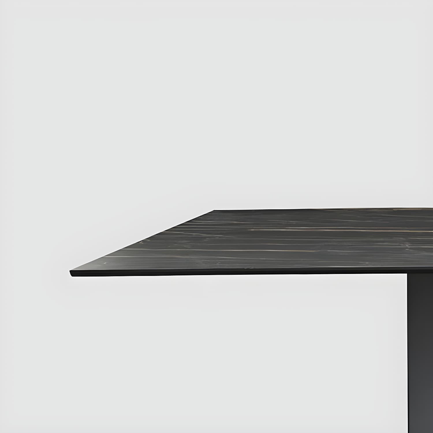 Rectangular Sintered Stone Dining Table Modern Furniture with Steel Base for Home - image 8