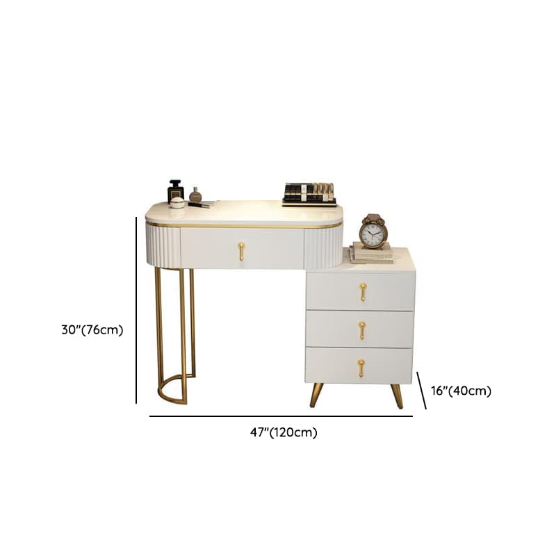 Push-Pull Vanity Set with Storage in a Modern Style, Led, Adjustable Touch Mirror, Blush Chair and Adjustable Brightness Included/Not Included - image 12