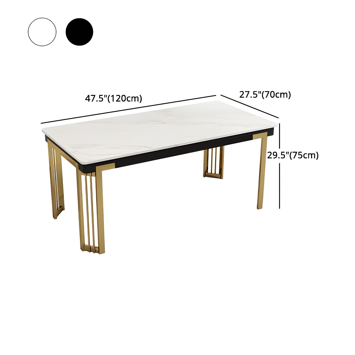 Modern 1/2/7/9 Pieces Dining Set Marble Dining Furniture Set /Separate Items - image 13