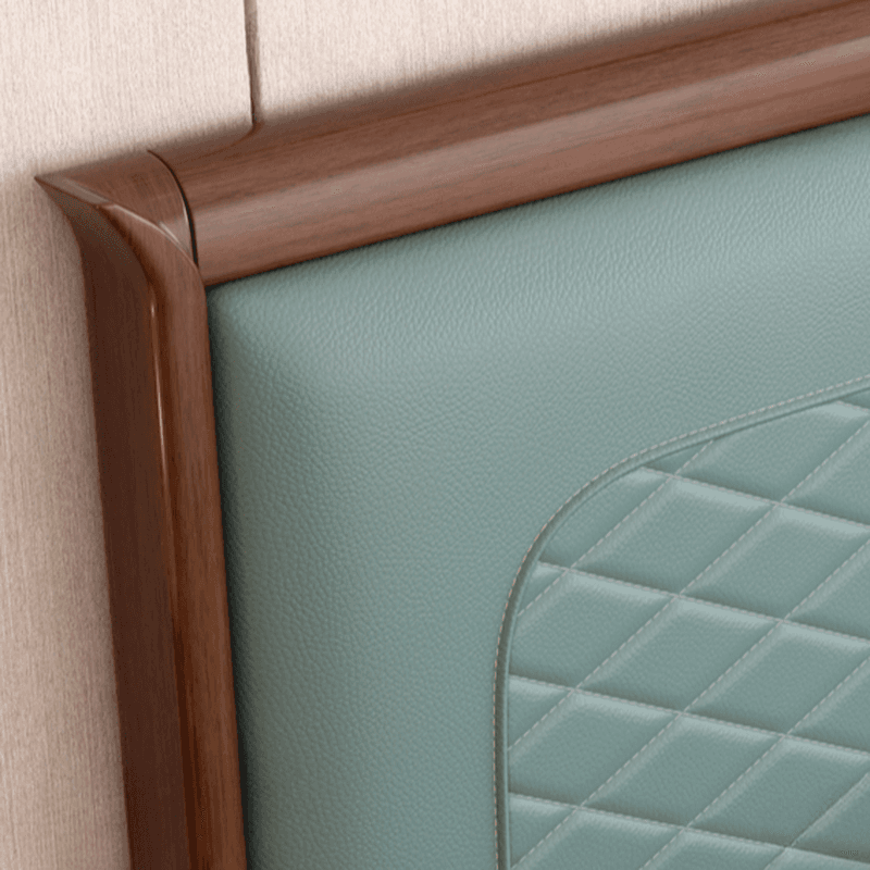 Modish No Distressing Rubberwood Panel Headboard with Rectangle Shape for King/Full/Queen Bed, Featuring Sponge Upholstery Fill and Standard Height - image 8
