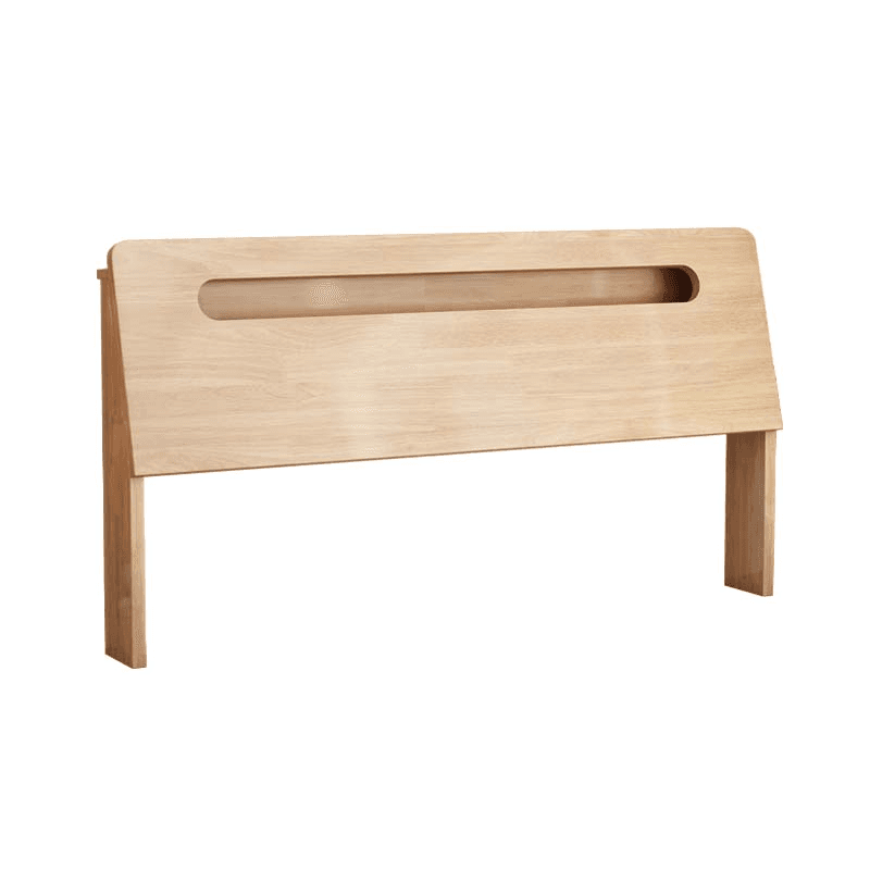 Trendy Panel Headboard in Natural Wood with No Distressing, Rectangle Shape for King/Queen/Full Bed, Featuring Sponge Upholstery and Standard Height