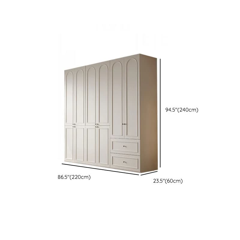 Casual Natural Wood Independent Armoire Cabinet with Soft Close Drawer, Soft Close Door, and Interior Shelves - image 27