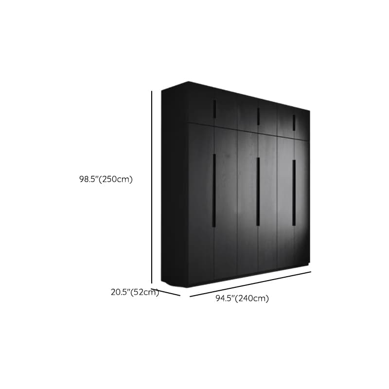 Ink Trendy Timber Wardrobe Armoire with Soft Close Drawer and Door, Interior Shelves, Clothing Rod - image 33
