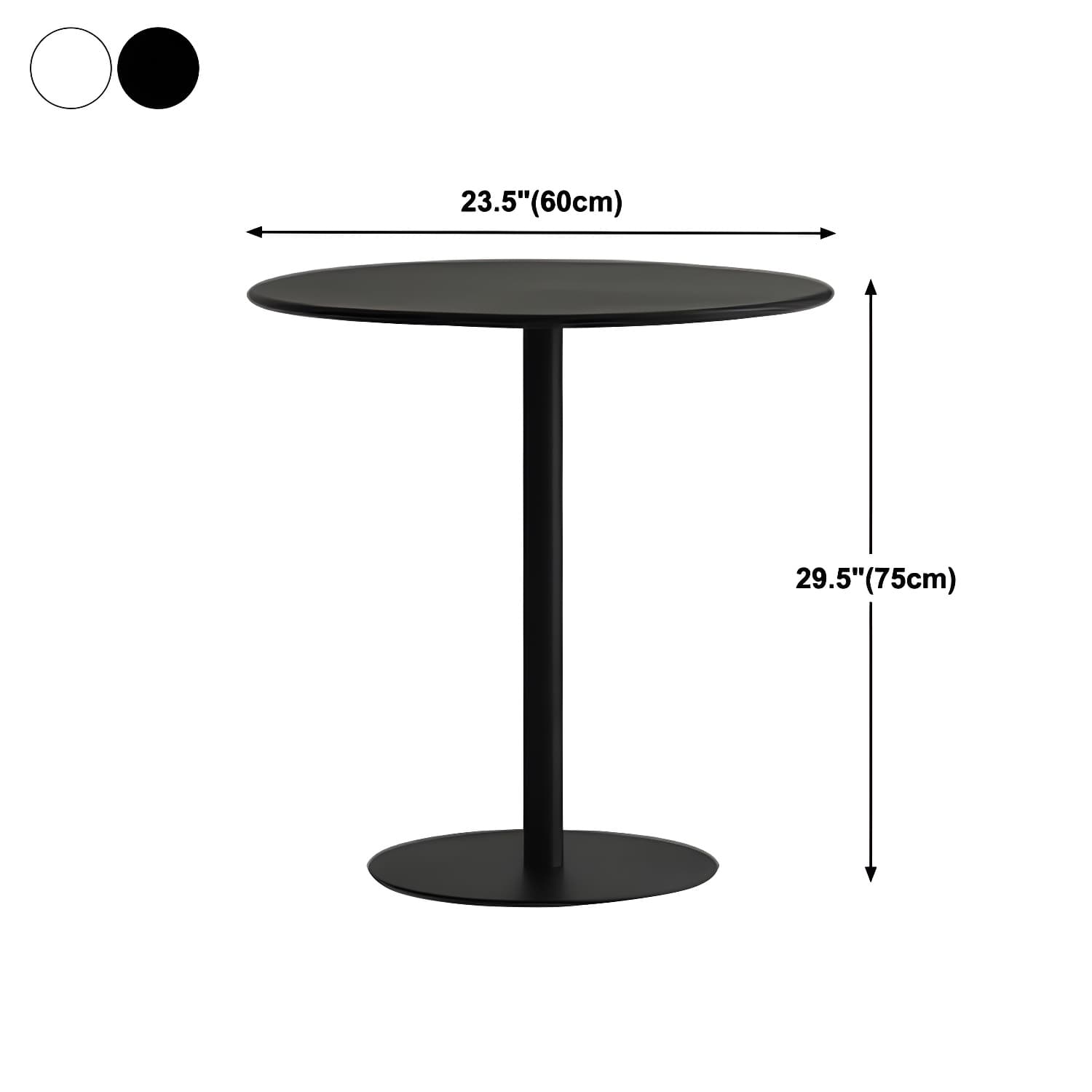 Round Pedestal Dinette Table Simplicity Style Dining Site Table for Home Use - image 15