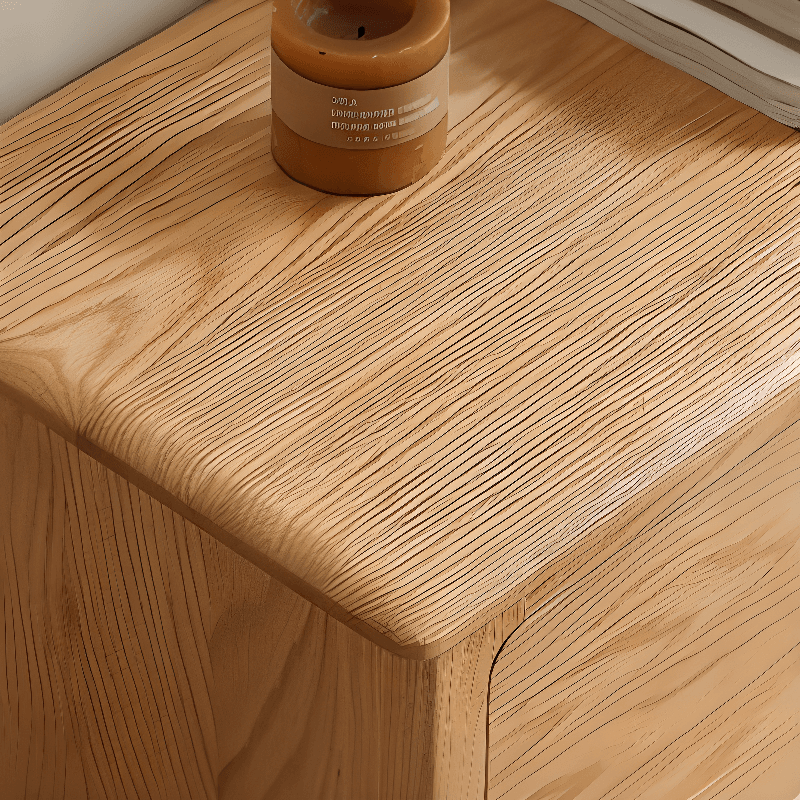 Modern Real Wood TV Stand with Shelf, 2 Drawers, 2 Cabinets, Cable Management, and Visible Storage - image 8