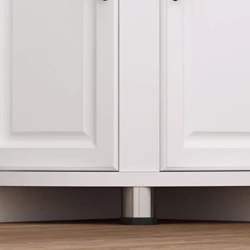 Scandinavian Wood Corner Accent Cabinet with 1 Cabinet and Opening Shelves for Room - image 9