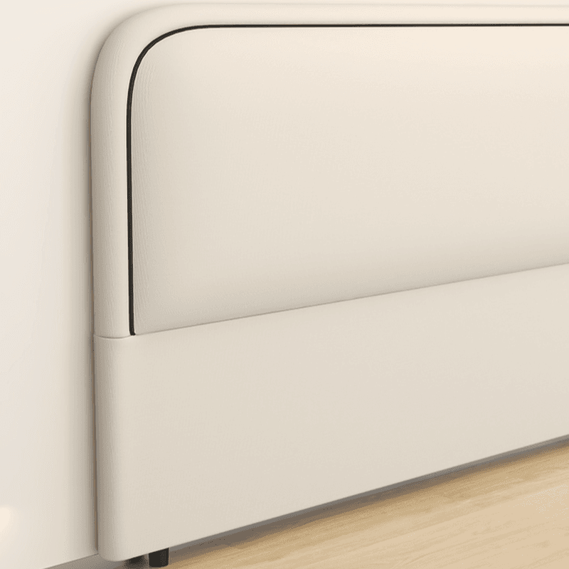 Modish No Distressing Timber Panel Headboard with Arched Shape for King/Queen/Full Bed, Featuring Sponge Fill and Standard Height - image 14
