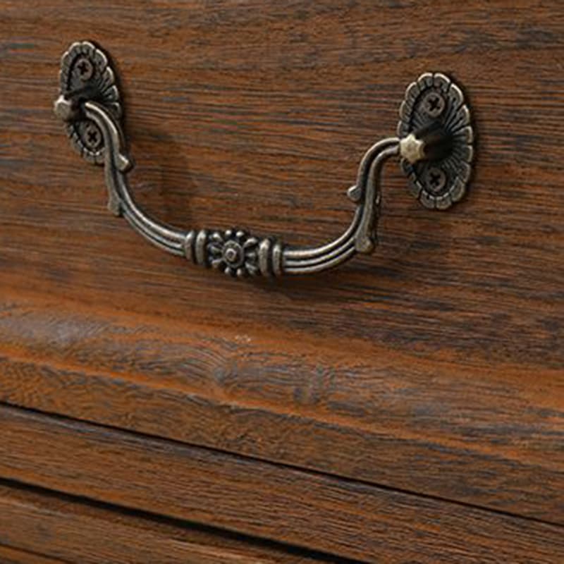 Coastal Style Storage Chest Solid Wood Countertop with Drawers and Doors - image 15