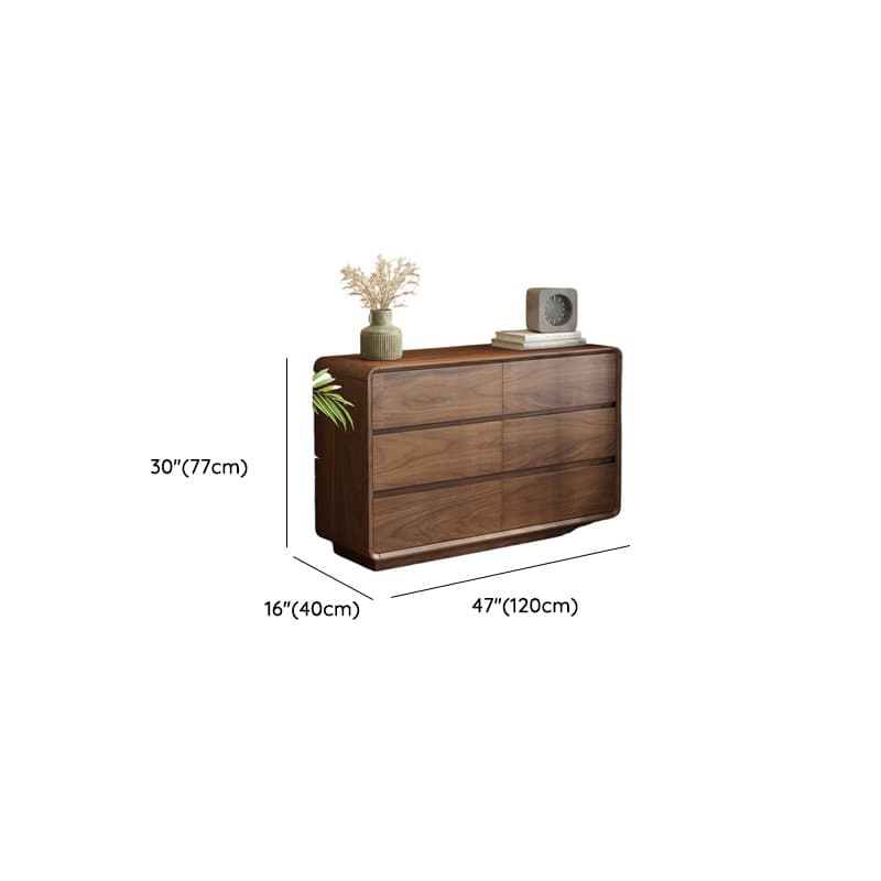 Cocoa Simplistic Natural Wood Double Dresser/Lingerie Chest with 6/9/5 Drawers in Horizontal/Vertical Orientation - image 13