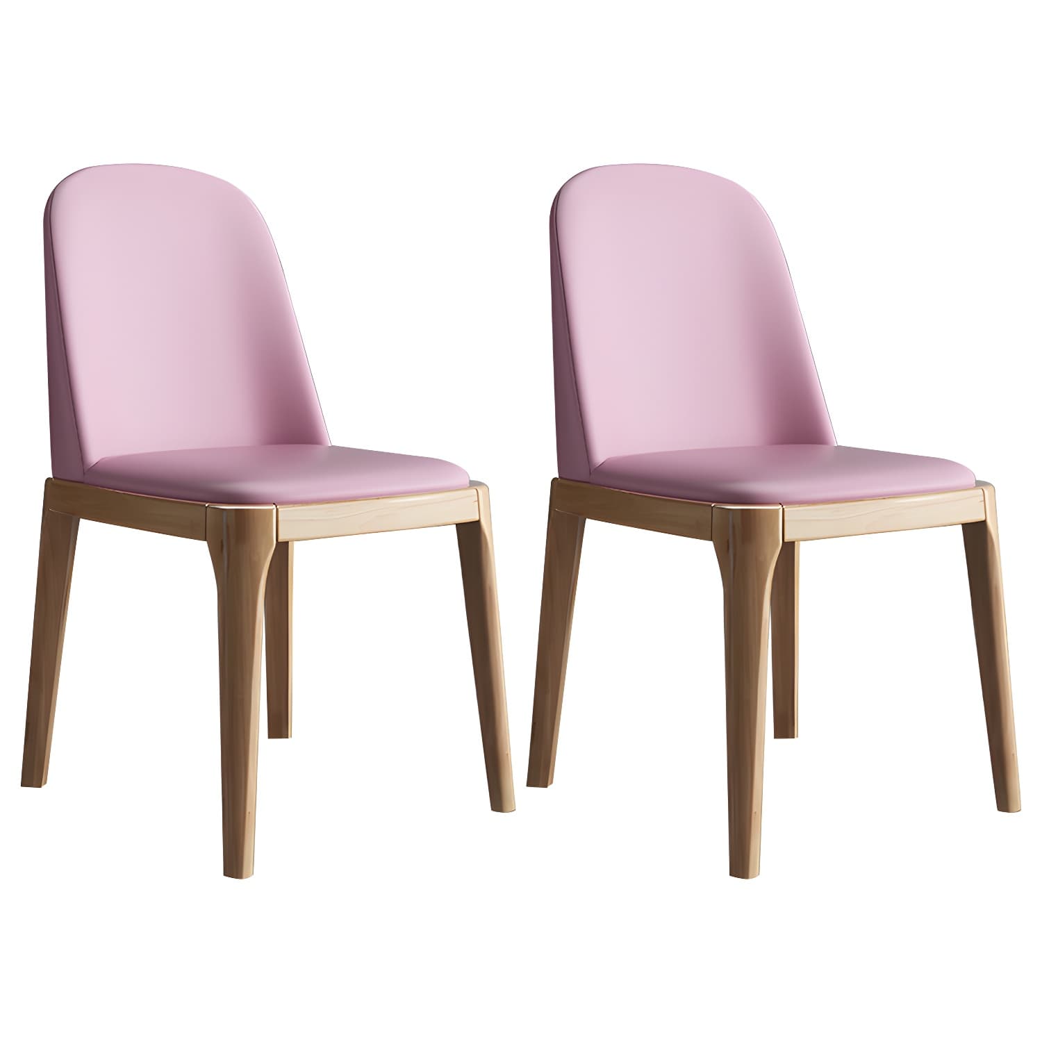 Scandinavian Home Side Chair Parsons Back Wood Armless Dining Room Chair - image 17