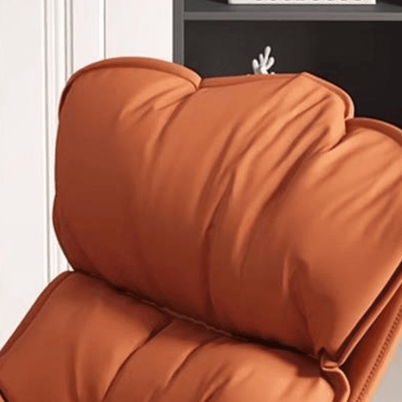 Grey/Chalk/Amber Contemporary Alloy 2 Piece Set Rocking Armchair with Padded Upholstery and Ottoman - image 11