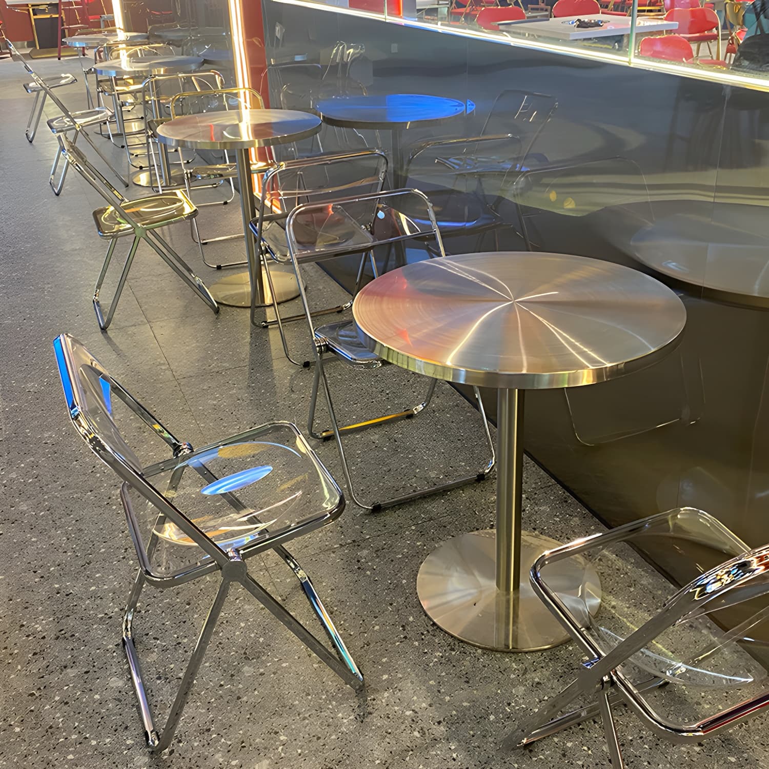Mid-Century Modern Cocktail Table Pedestal 1 Single Coffee Table - image 12