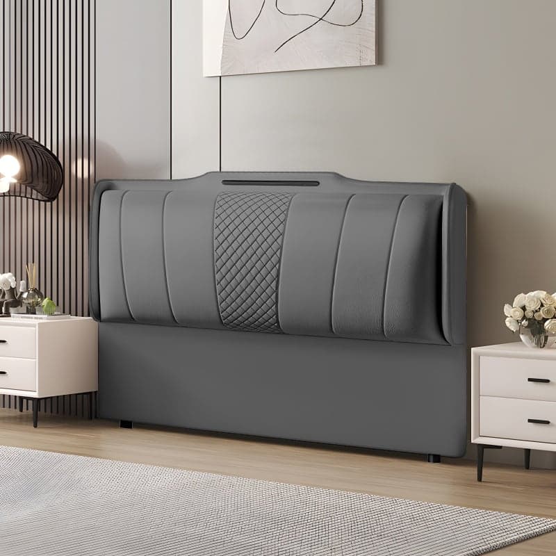 Simplistic Wingback Headboard with Camelback Shape for Queen Bed, Standard Height, Sponge Upholstery, No Distressing, Lumber Frame - image 3