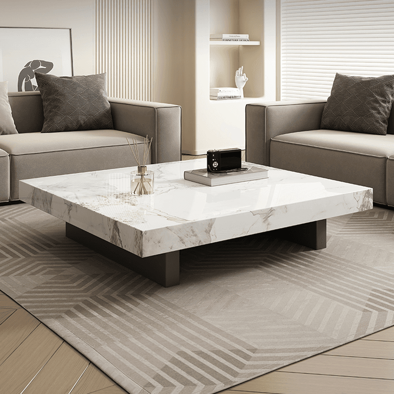 Square Board Game Coffee Table with Sled Base Suitable for Living Room Use - image 8