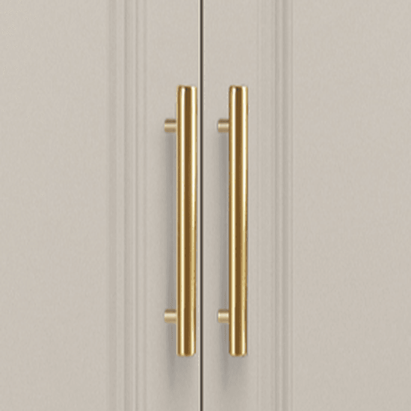 White Minimalist Lumber Wardrobe Closet with Soft Close Drawer, Soft Close Door, Interior Shelves, and Clothing Rod - image 8
