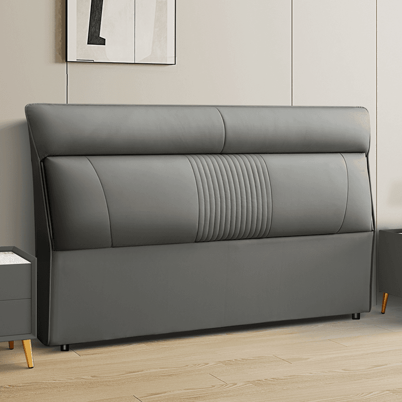 Art Deco Style Panel Headboard in Pine Wood with No Distressing, Rectangle Shape for King/Queen/Full Bed, Featuring Sponge Upholstery and Standard Height - image 4