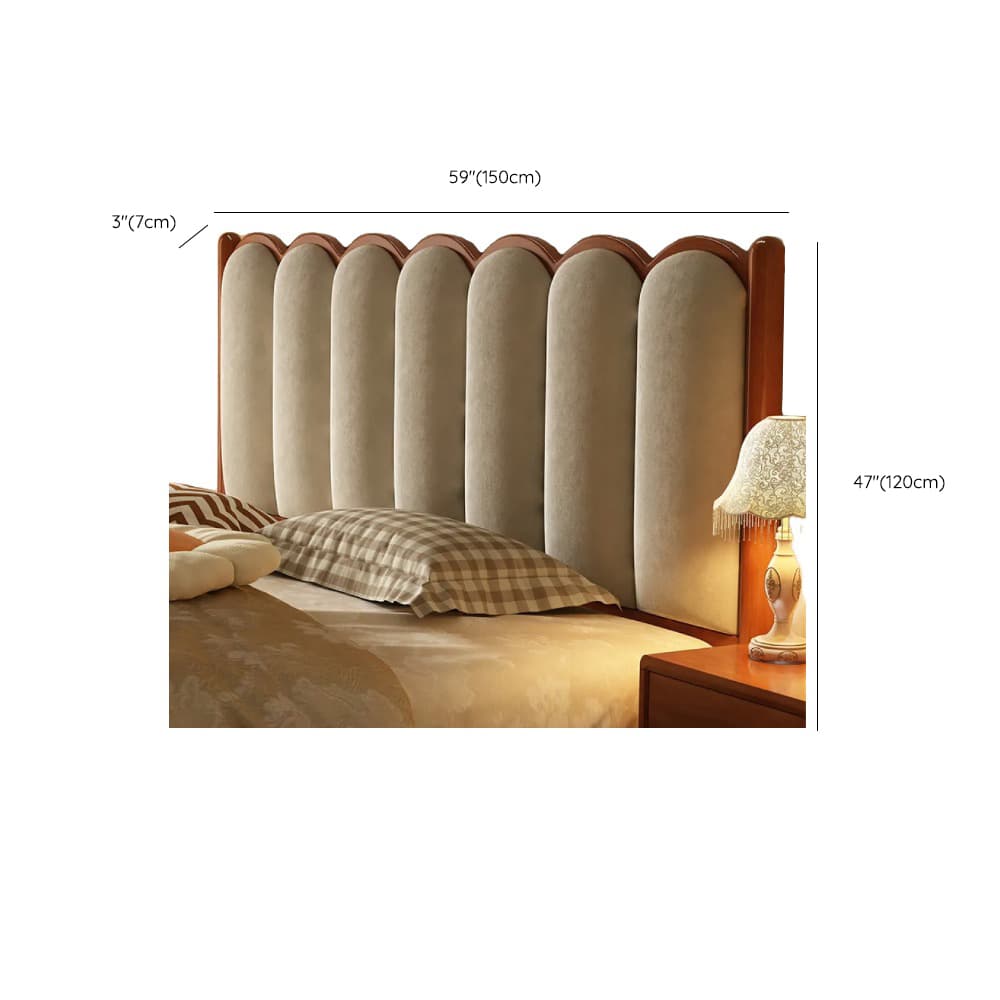 Contemporary Free-standing Standard Queen(60"W x 80"L)/Full(54"W x 75"L) Panel No Distressing With Legs in Wood and Sponge - image 15
