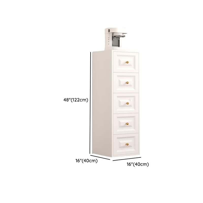 White Simple Iron Lingerie Chest/Bachelor Chest with 5/4/3 Drawers in Vertical/Horizontal Orientation - image 20