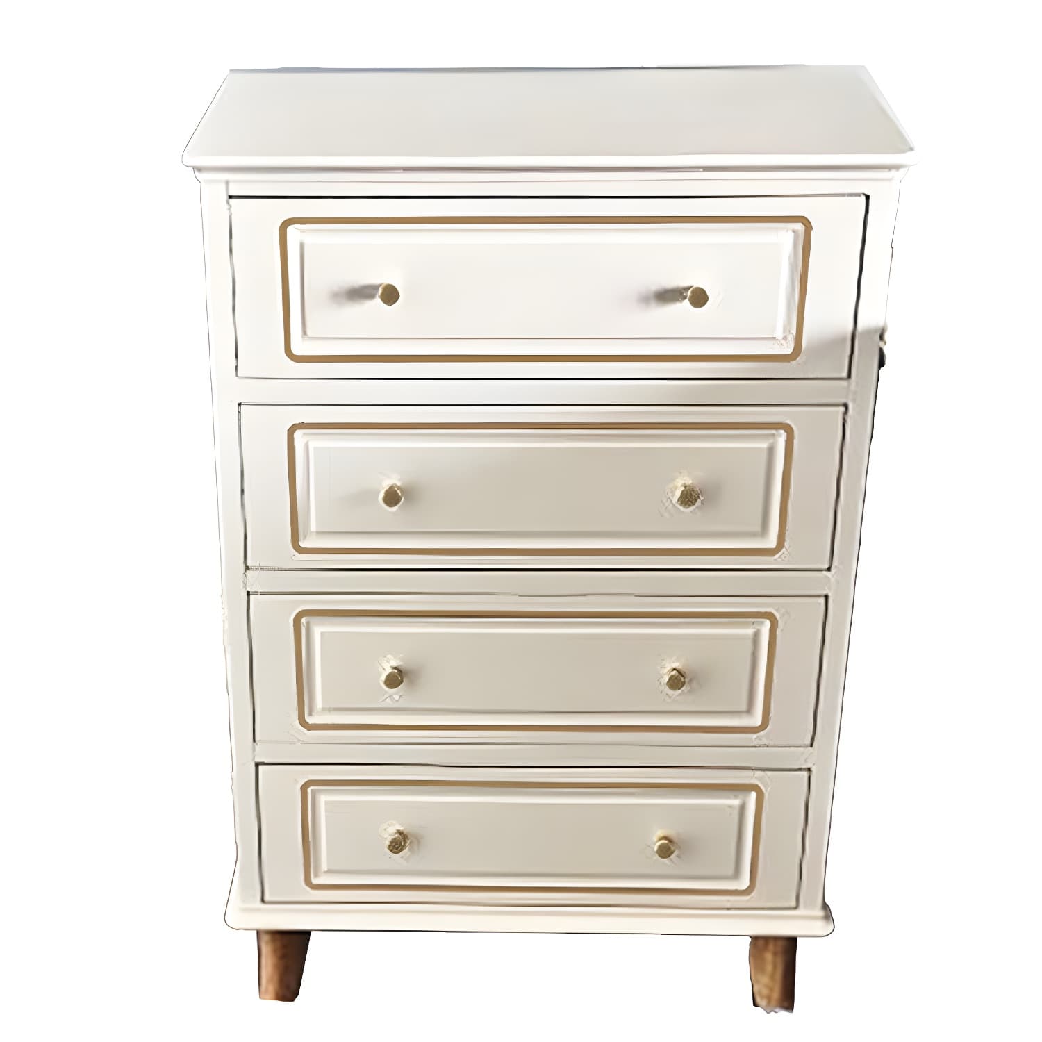 Contemporary Blue/ White Wooden Rectangle Accent Chest with Drawers - image 11