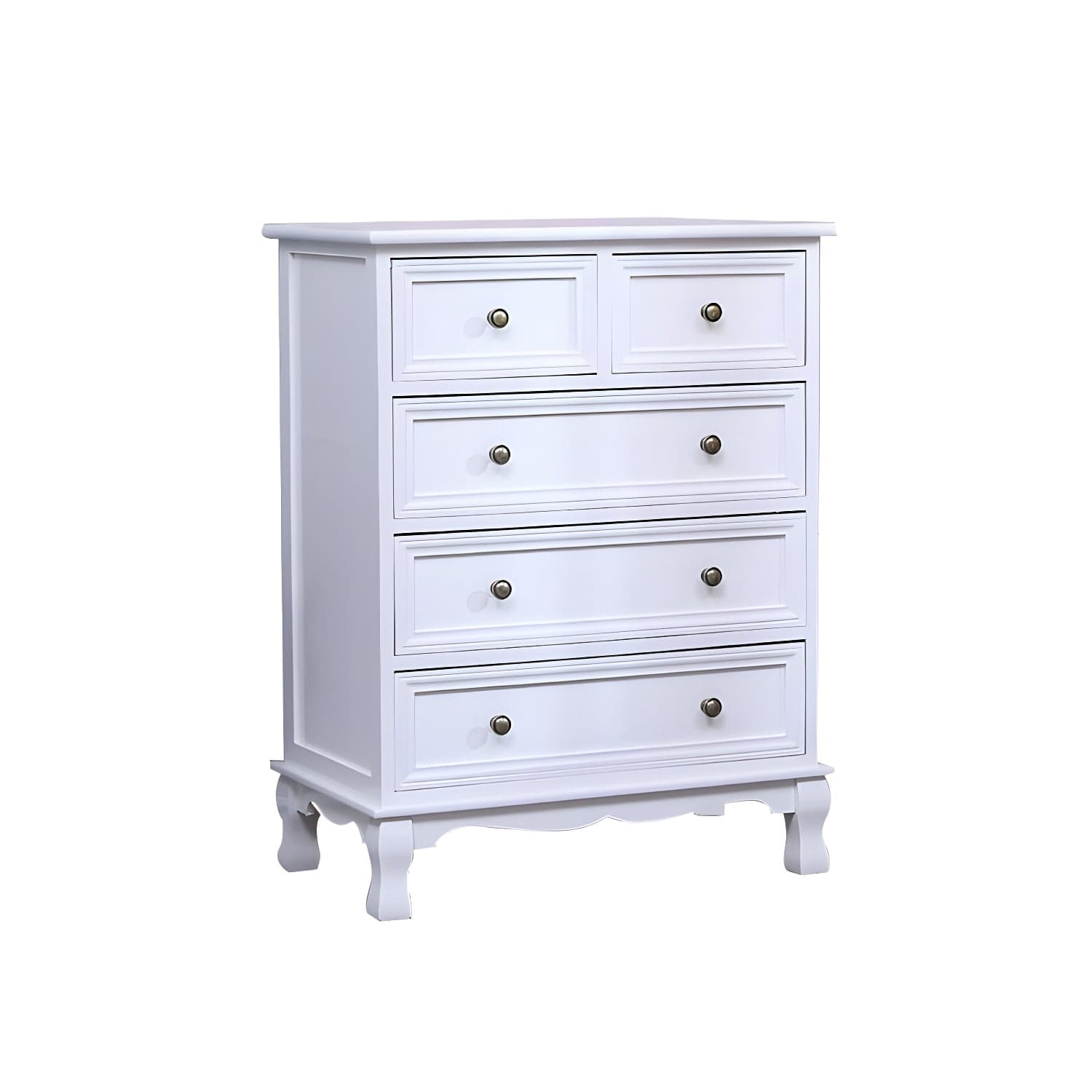 Vintage Solid Wood Dresser 14" W Vertical Storage Chest with Drawers - image 5