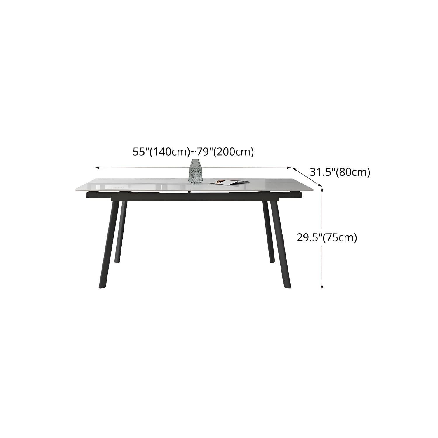 Contemporary 1/4/5/7 Pieces Dining Set Rectangle Dining Table Set with 4 Legs - image 13