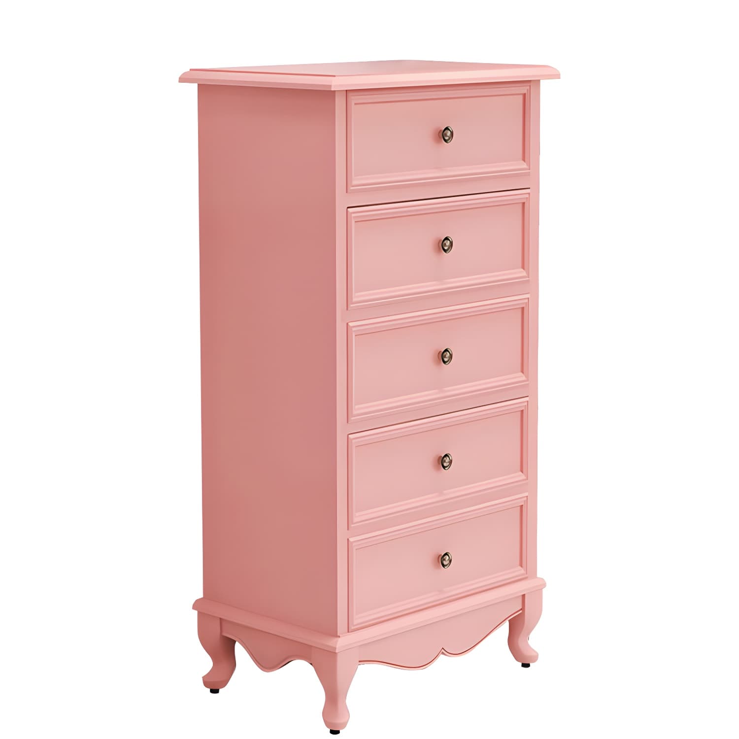 Bedroom Storage Chest Wooden Nautical Vertical Chest with Drawers - image 14
