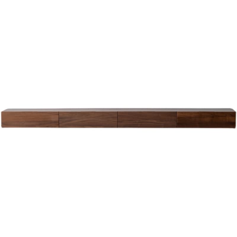 Modern Wall-Mounted Walnut TV Media Console with 2-Drawer and 2-Door - image 7