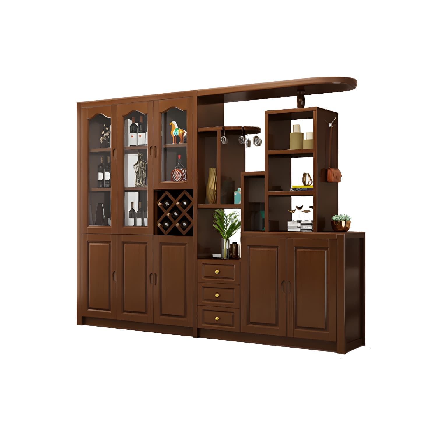 15.7" D Solid Wood 3-Drawer Accent Cabinet with Shelves for Entryway - image 18