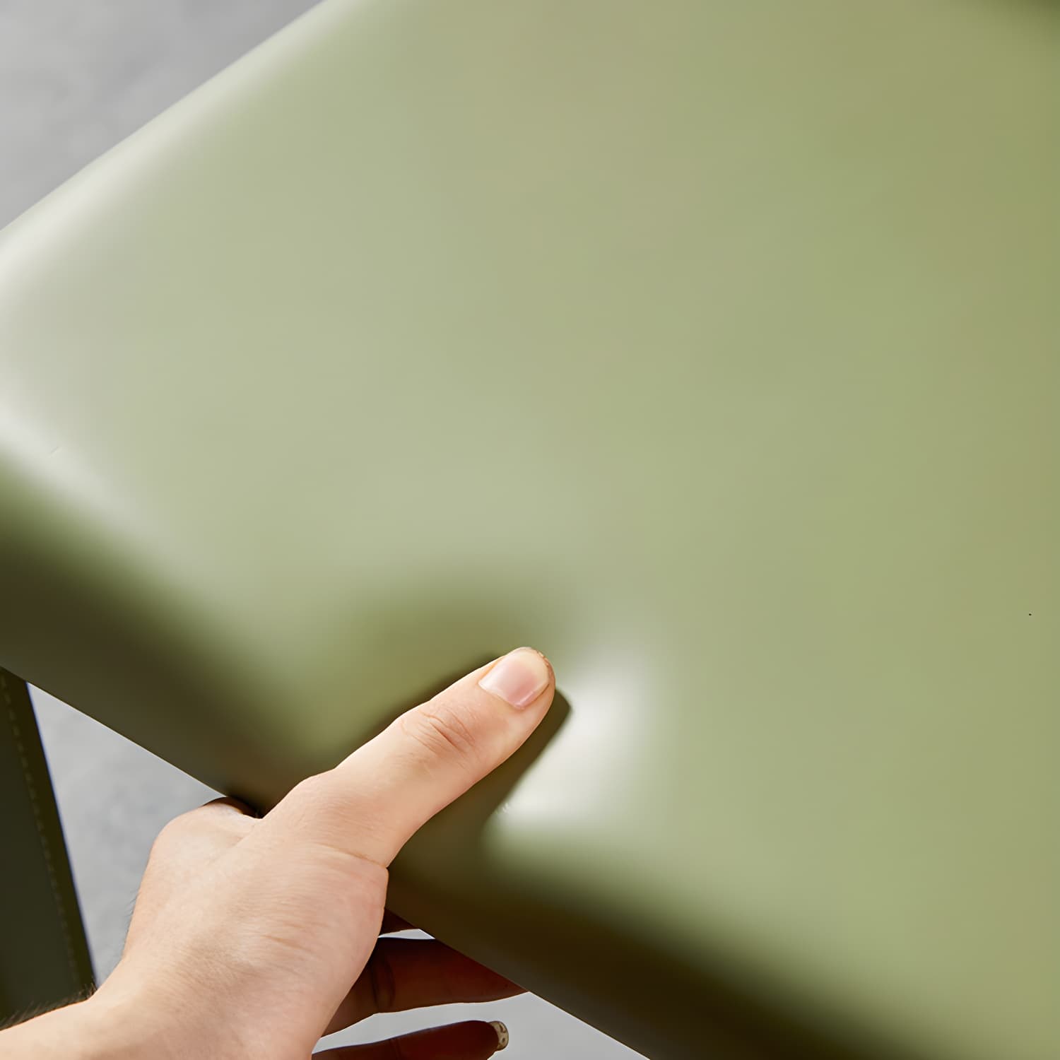 Designer Style Restaurant Saddle Leather Side Chair Matte Finish Parsons Dining Chair - image 16