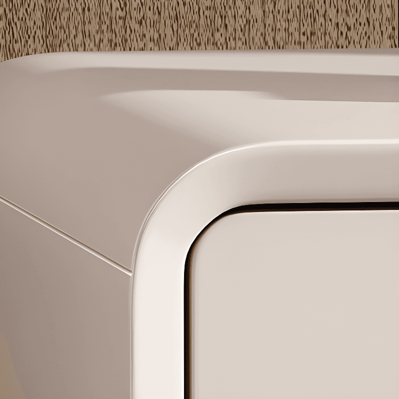 Modish Drawer Storage Bedside Table with 2 Drawers and Laminate Countertop - image 8