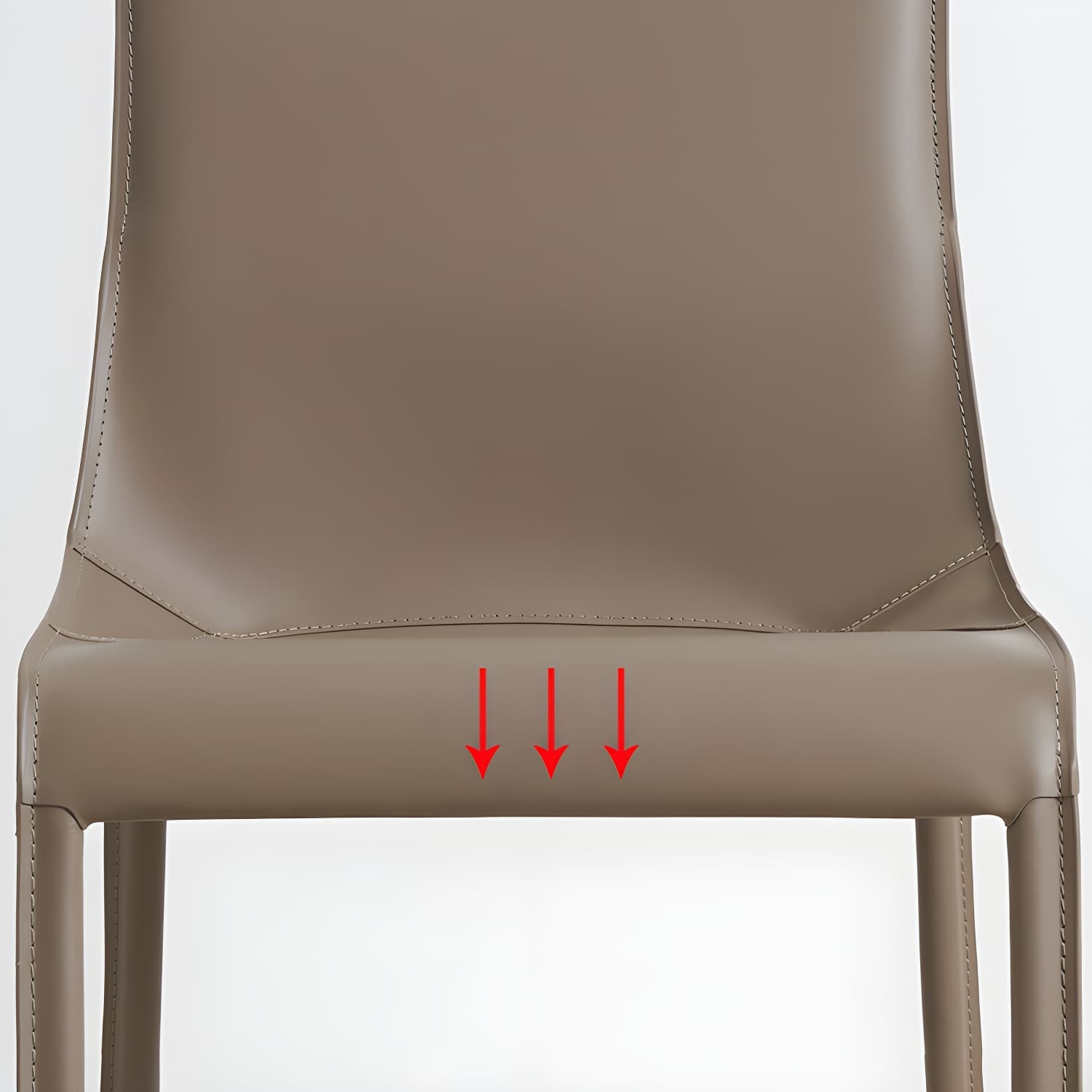Designer Style Leather Dining Chair Matte Finish Parsons Dining Side Chair - image 14