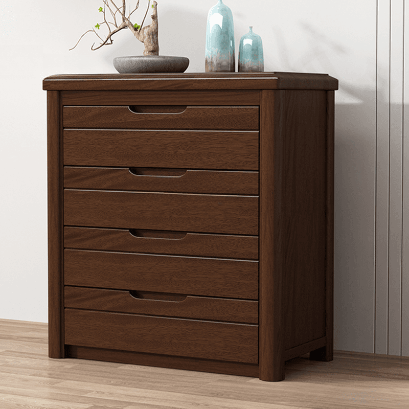 Trendy Walnut Wood Lingerie Chest/Double Dresser with 5/4/6 Drawers in Vertical/Horizontal Orientation