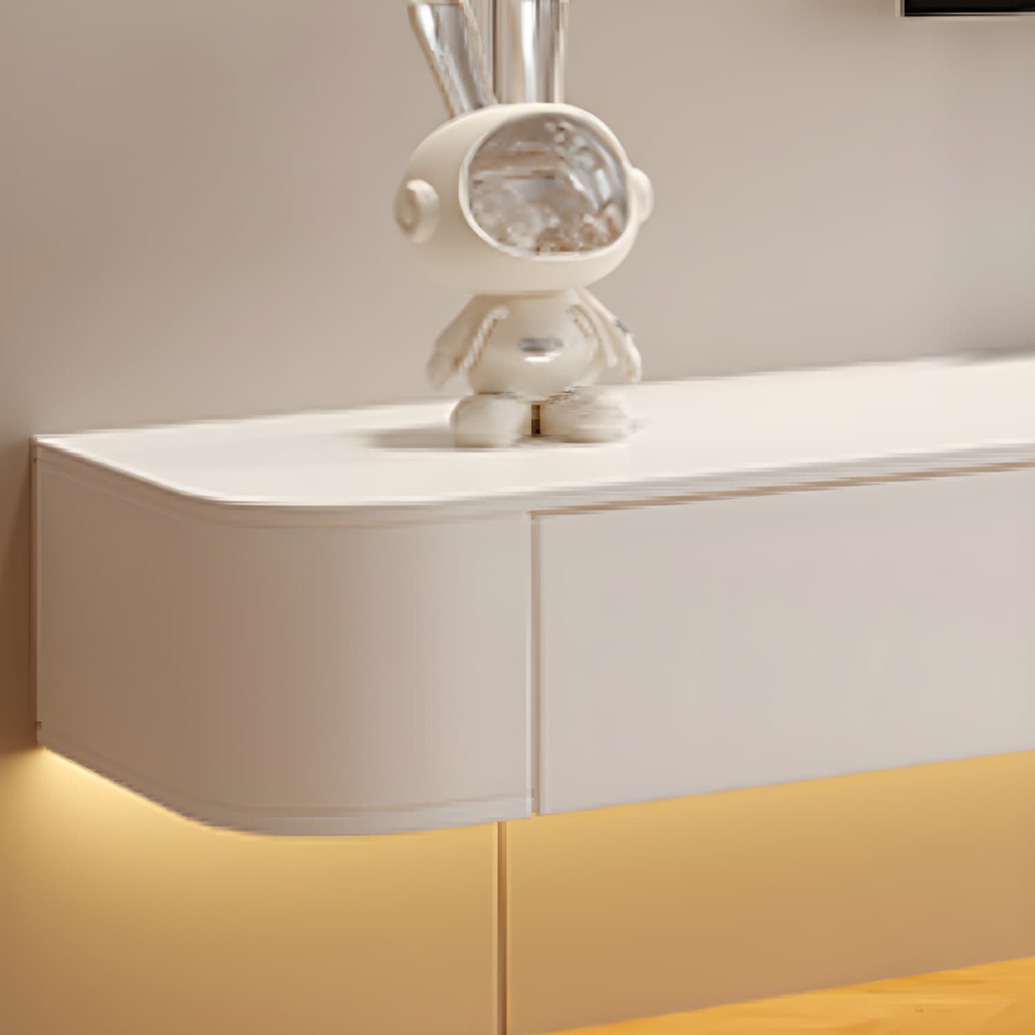Modern Wall-Mounted Wood TV Console with Drawers and Cable Management - image 8