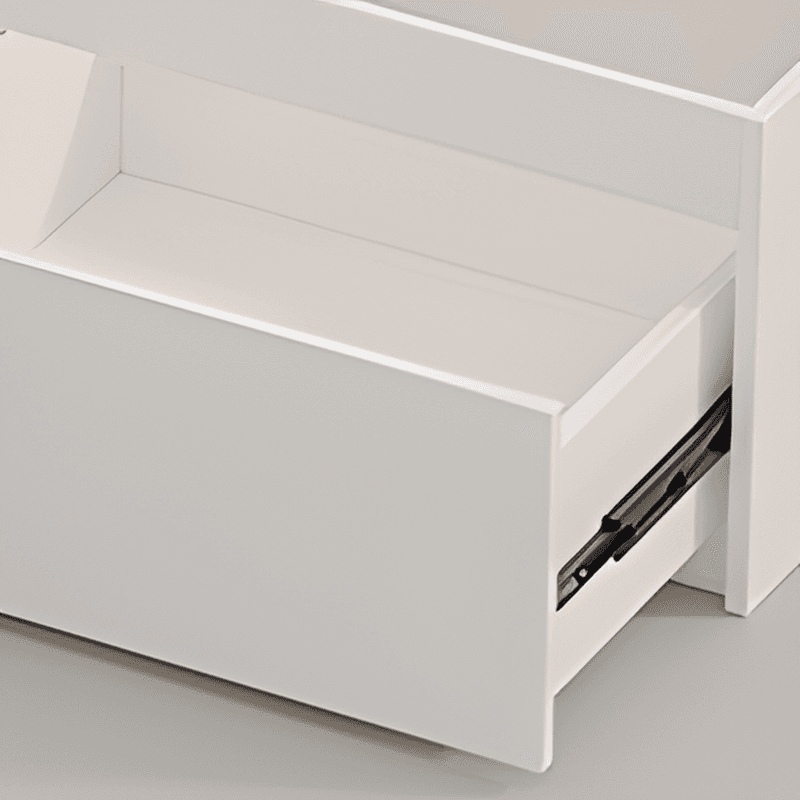 Solid Color Storage Included with 4 Storage Boxes and Reclaimed Wood Storage Drawer for Bedroom - image 4