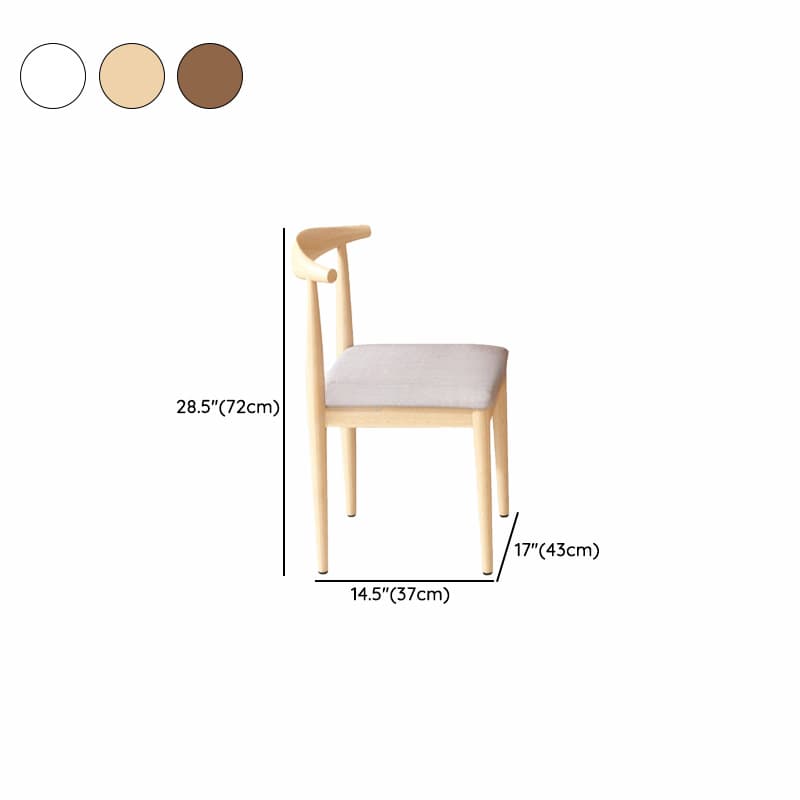 Dining Table Set with Rectangular Recycled Wood Fixed Table and Padded Chair Back in White/Auburn/Unfinished - image 11