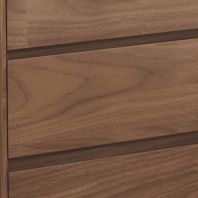 Cocoa Simplistic Natural Wood Double Dresser/Lingerie Chest with 6/9/5 Drawers in Horizontal/Vertical Orientation - image 7
