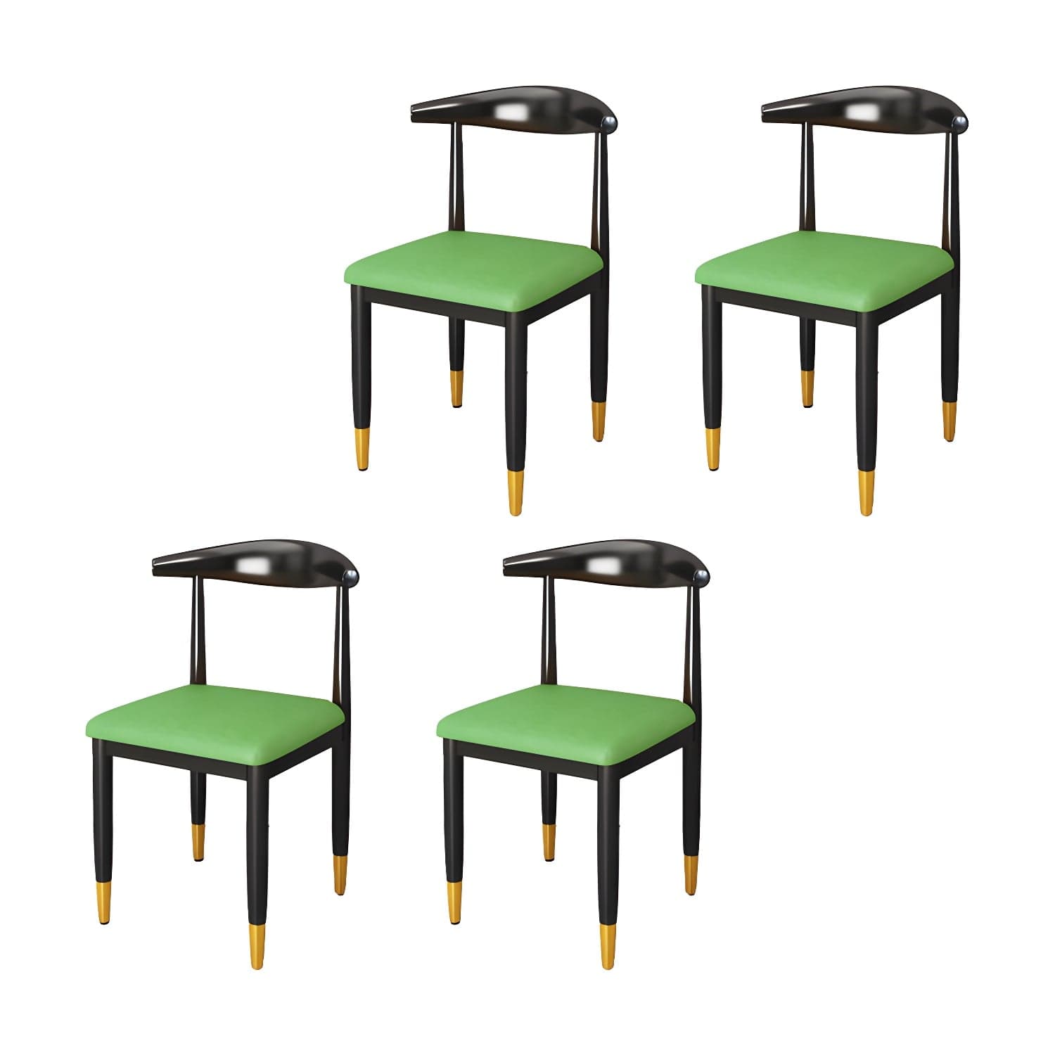 Indoor Open Back Dining Chair Industrial Upholstered Armless Chair - image 7