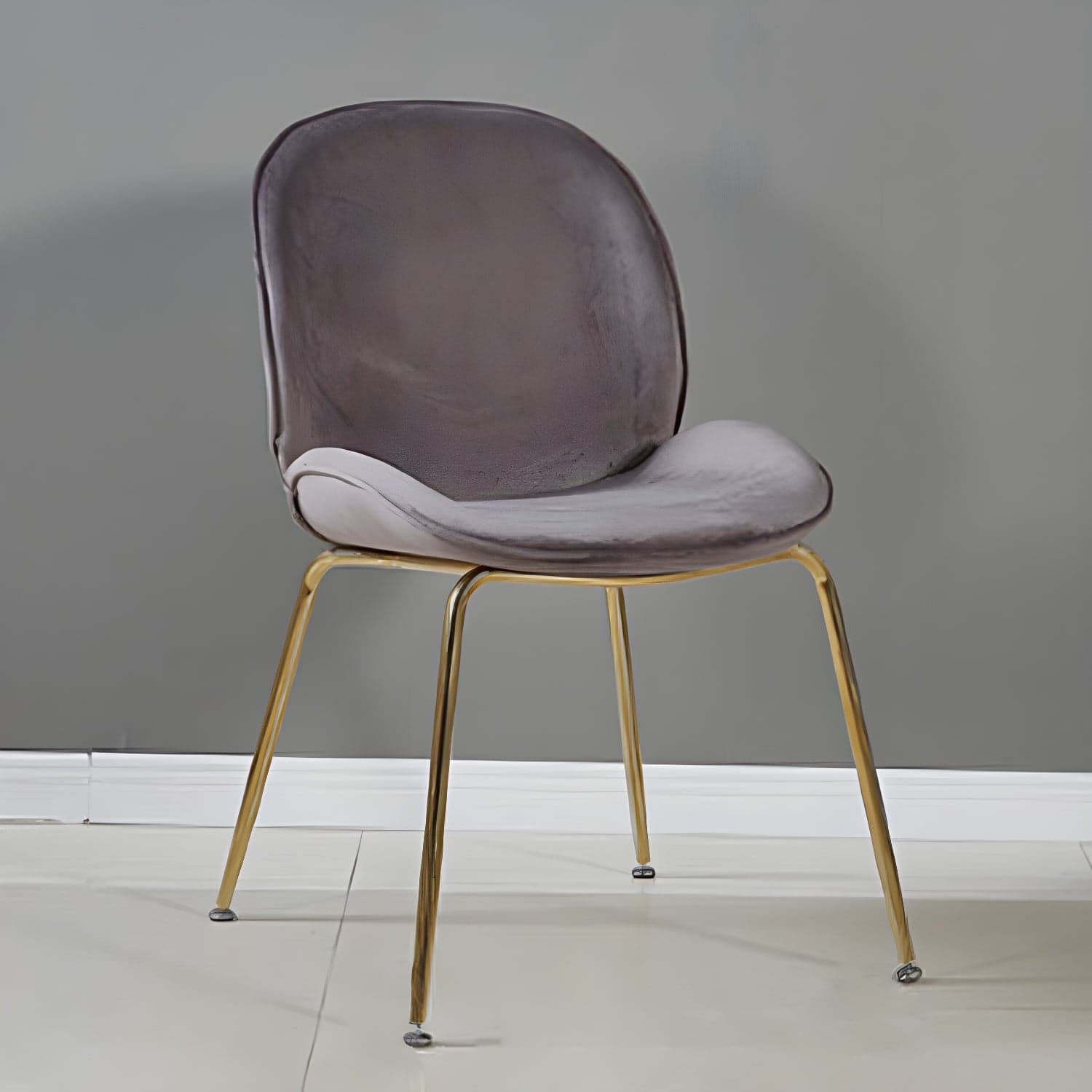 Metal Scandinavian Restaurant Side Chair Matte Finish Wingback Dining Chair - image 4