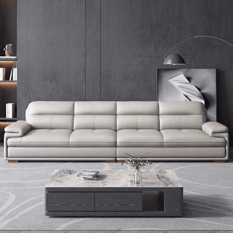 Versatile Straight/L-Shape White Sofa/Sofa Recliner with Horizontal/Right Hand Facing Orientation - image 3