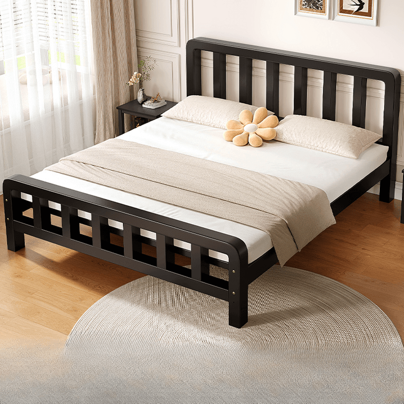 Solid Color Iron Slat Bed for Living Room - image 3