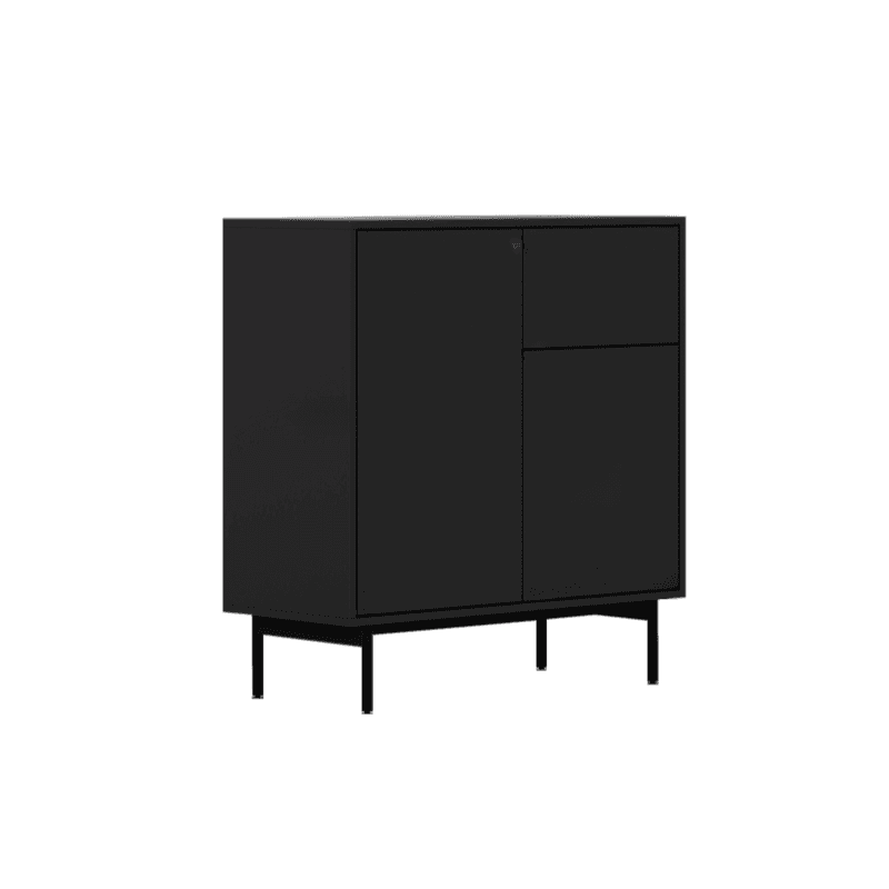 Ground Design Narrow Server with 2 or 1 Drawer, Drawers Storage, Alterable Shelf, and 3 or 2 Doors Tabletop - image 8