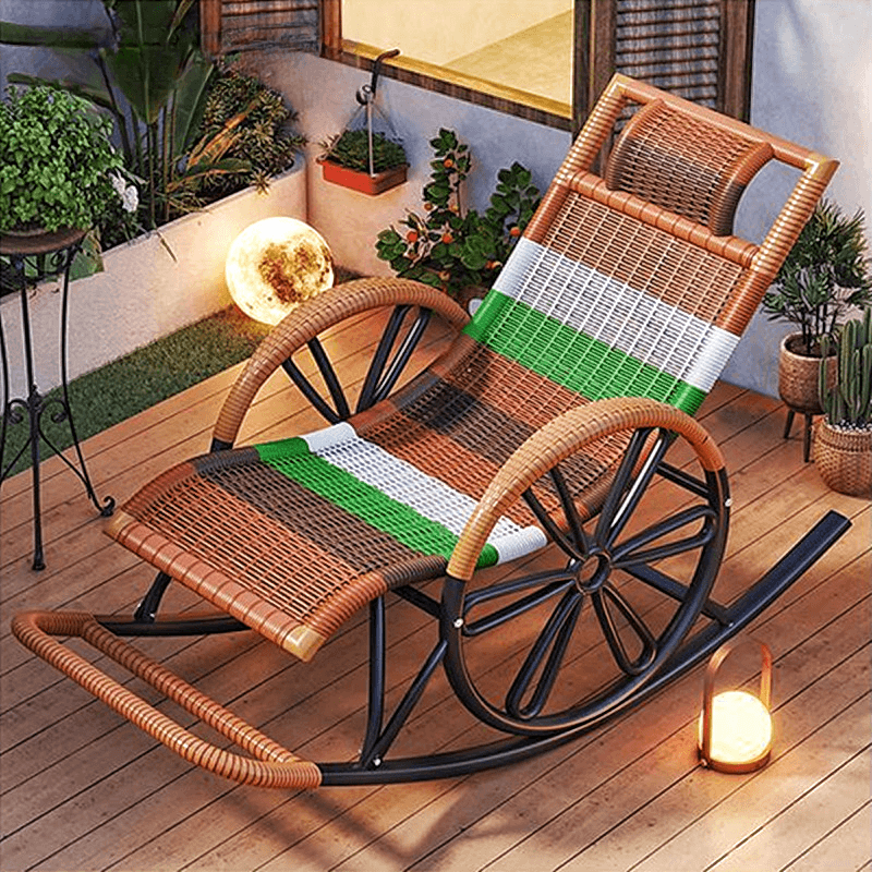 Simple Synthetic Rocking Chair with Scratch-tolerant Track Arm - image 11