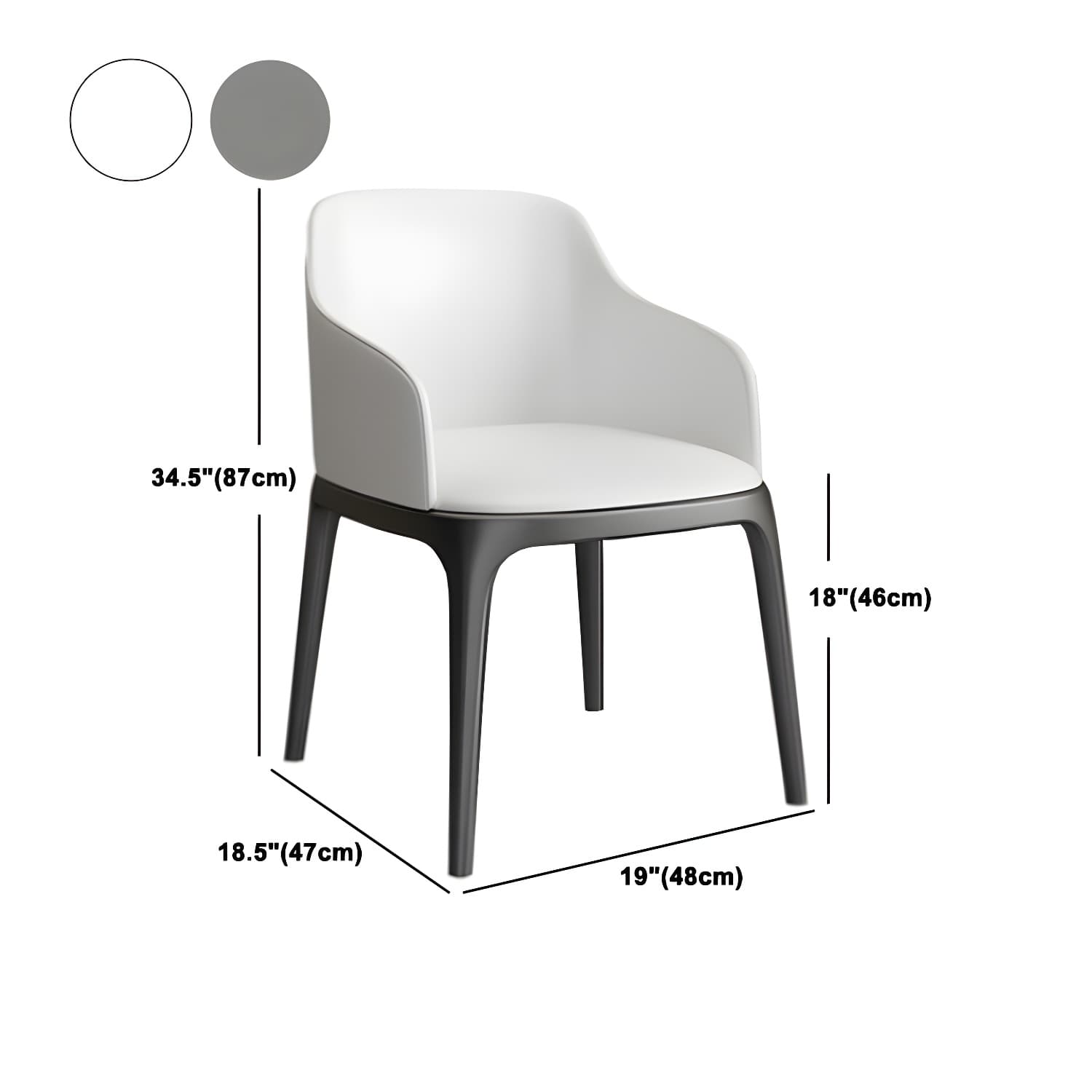 Contemporary Round Table Set 1/2/5/7 Pieces Dining Set for Kitchen - image 15