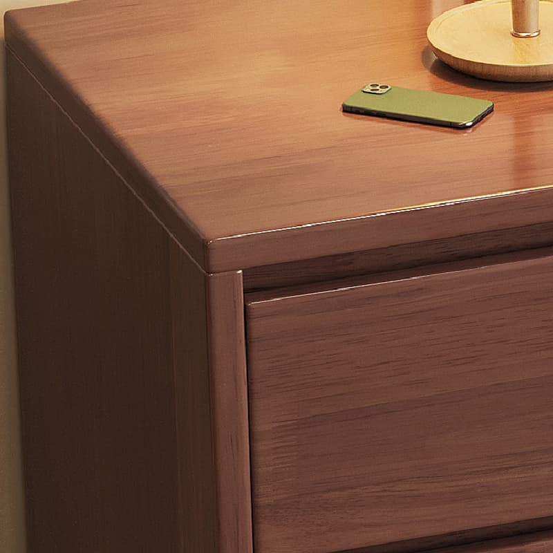 Modern Simple Style Rectangular Detached Decorative Cabinet with Scratch-immune Rubberwood, Chalk/Sepia/Wood Color Top, and Soft Close Drawer - image 6